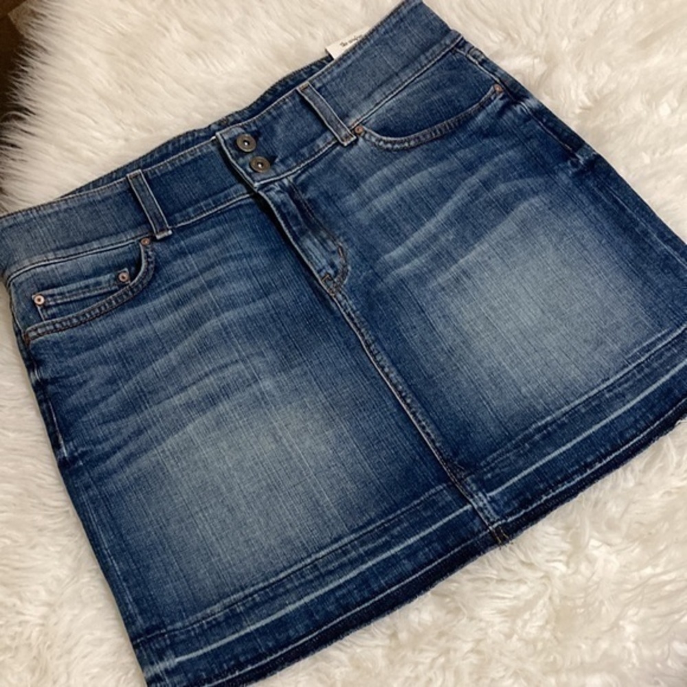 Principle Denim NWT The Carefree mid thigh jean skirt Sz32 - Picture 4 of 13